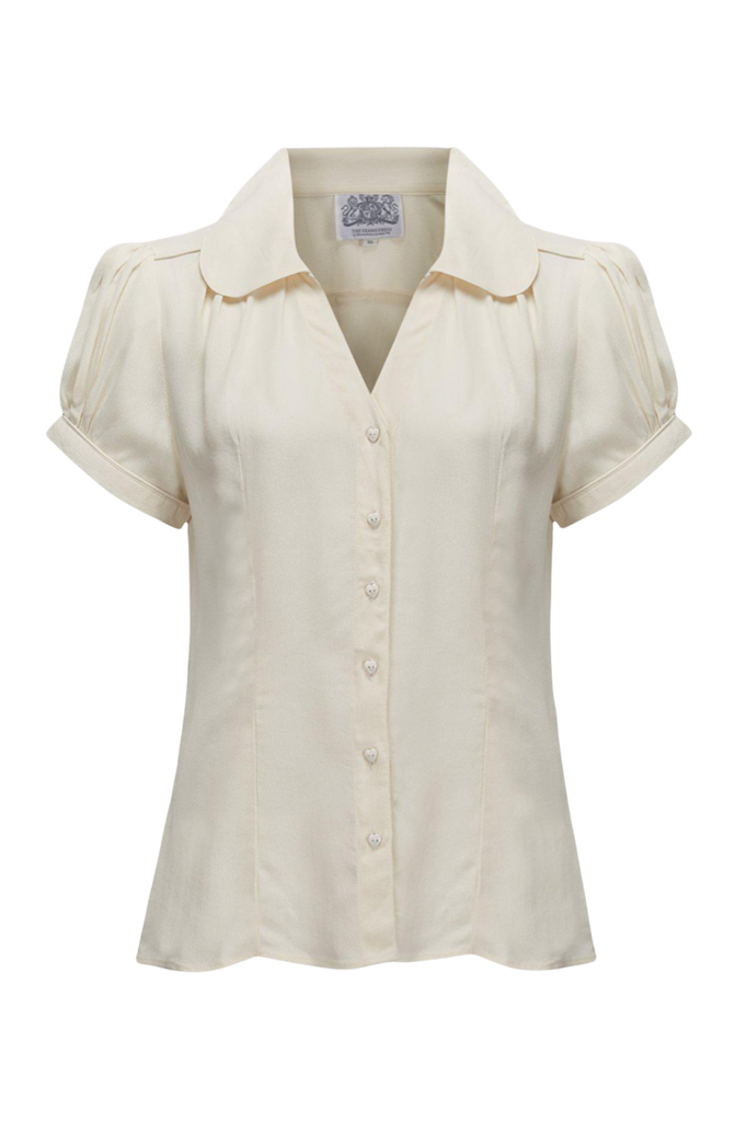 The Seamstress of Bloomsbury Judy Blouse - Cream-The Seamstress of Bloomsbury-Sophies.dk #farve_cream