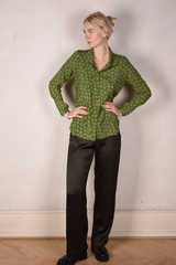 Tone Barker Alexa Shirt Bird Green-Tone Barker-Sophies.dk