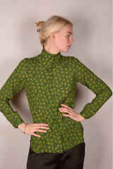 Tone Barker Alexa Shirt Bird Green-Tone Barker-Sophies.dk
