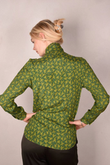Tone Barker Alexa Shirt Bird Green-Tone Barker-Sophies.dk