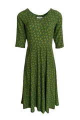 Tone Barker Jane Dress Bird Green-Tone Barker-Sophies.dk
