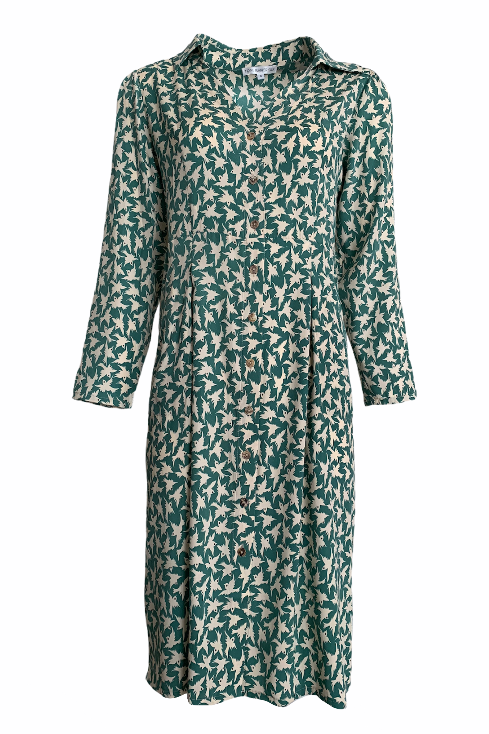 Tone Barker Hen-stretch Green Bird-Tone Barker-Sophies.dk
