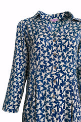 Tone Barker Hen-stretch Dress Blue Bird-Tone Barker-Sophies.dk