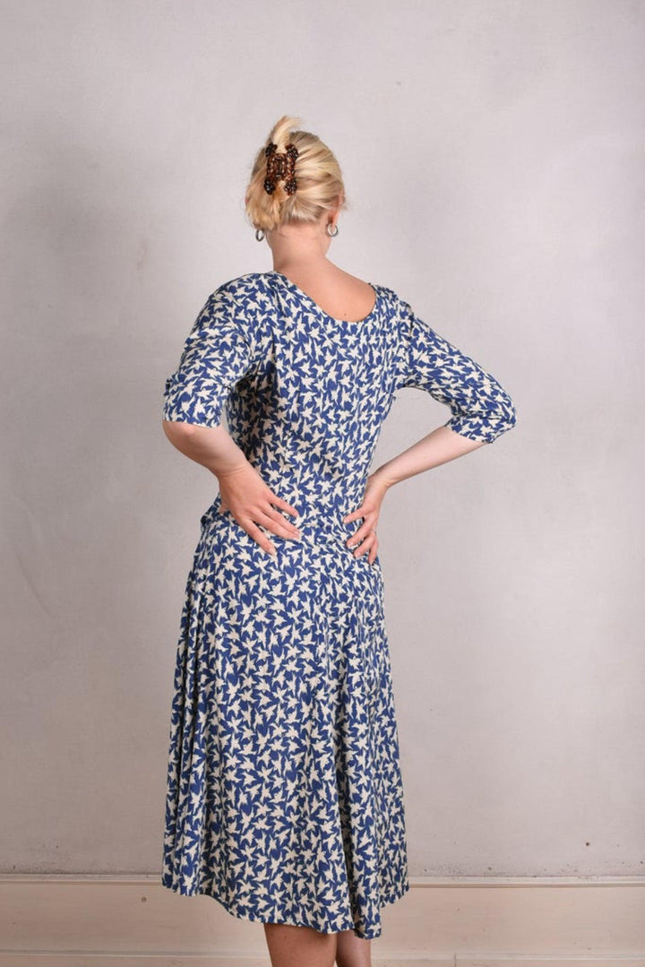 Tone Barker Jane Dress Blue Bird-Tone Barker-Sophies.dk