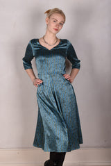 Tone Barker Jane Kjole Green Stripe-Tone Barker-Sophies.dk