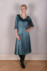 Tone Barker Jane Kjole Green Stripe-Tone Barker-Sophies.dk