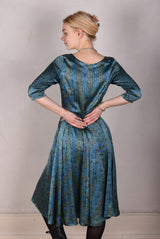 Tone Barker Jane Kjole Green Stripe-Tone Barker-Sophies.dk