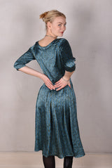 Tone Barker Jane Kjole Green Stripe-Tone Barker-Sophies.dk