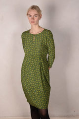 Tone Barker Maudacity Dress Bird Green-Tone Barker-Sophies.dk