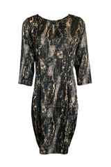 Tone Barker Maudacity Dress Marble Black-Tone Barker-Sophies.dk