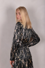 Tone Barker Wrafty Blouse Marble Black-Tone Barker-Sophies.dk