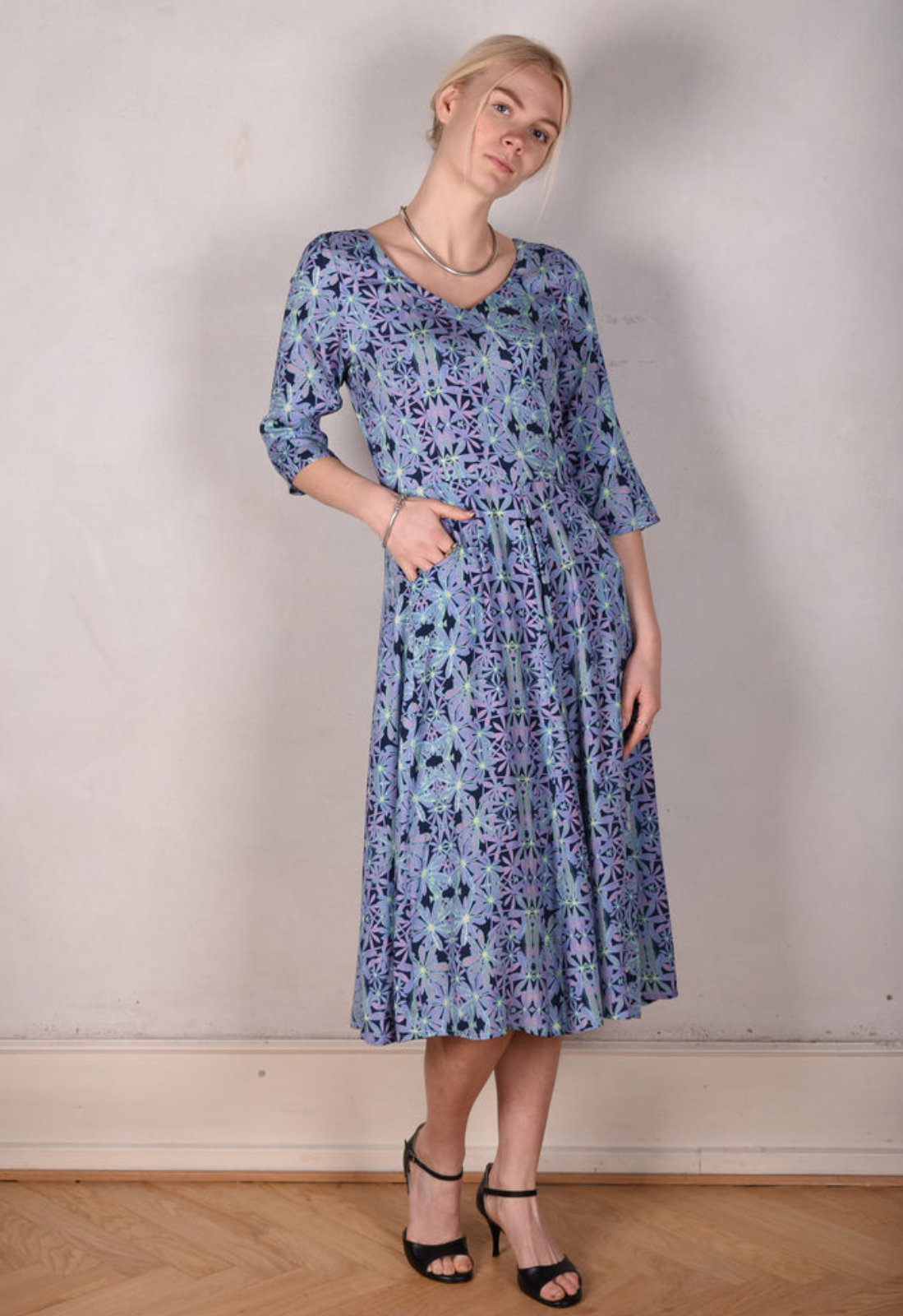 Tone Barker Jane Dress Aquafleur-Tone Barker-Sophies.dk