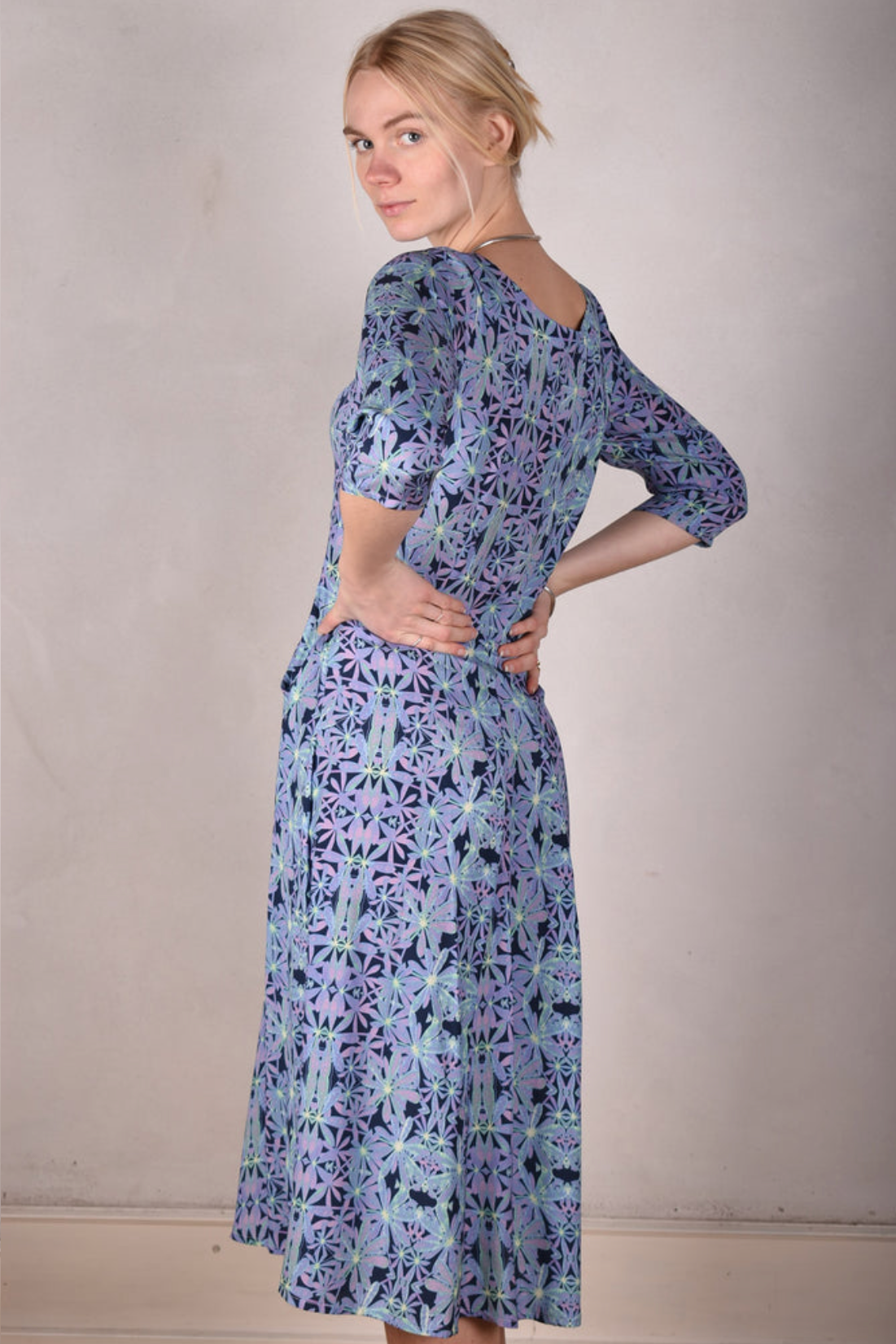 Tone Barker Jane Dress Aquafleur-Tone Barker-Sophies.dk